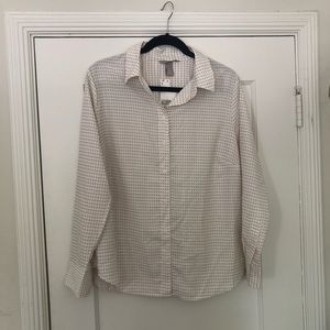 H&M herringbone button down blouse